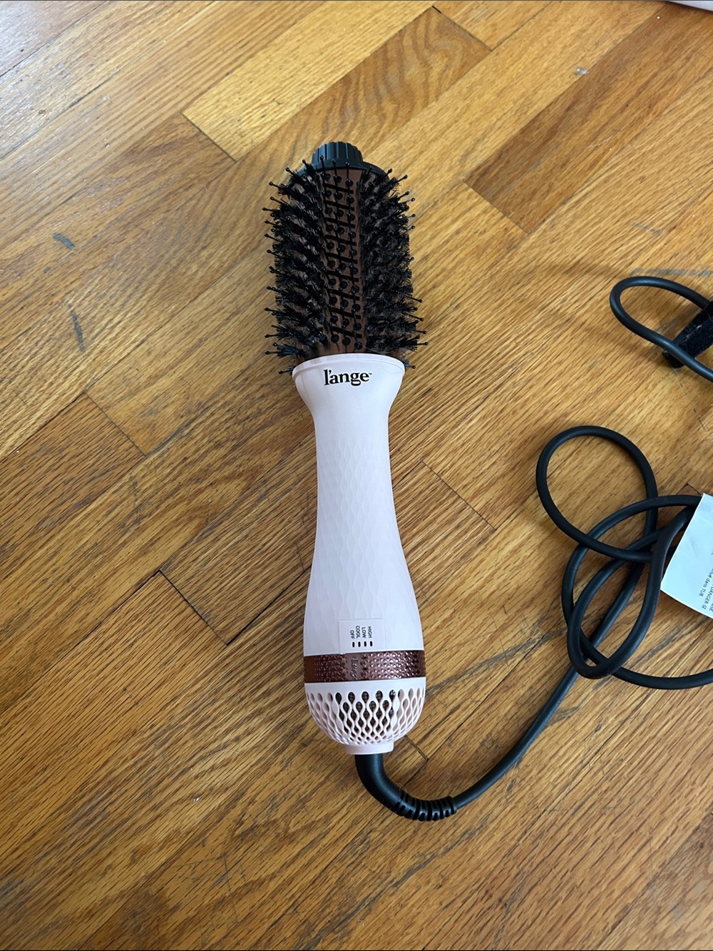 Lange Pink and Rose Gold Hot Air Round Brush Dryer